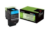 Mustepatruunat, värikasetit ja lisävarusteet - Lexmark 70C2HC0 / 702HC Palautusohjelman sininen värikasetti - 70C2HC0