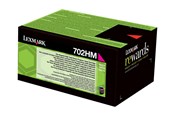 Mustepatruunat, värikasetit ja lisävarusteet - Lexmark 70C2HM0 / 702HM Magenta Palautusohjelman Toneri - Laser värikasetti Magenta - 70C2HM0