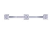 Seinäkiinnitys, AV-kiinnikkeet & AV-kalusteet - Multibrackets m Public Display Stand Triple Screen Mount 10"-24" Hopea - Max - recommended for - 7350022736351