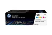 Mustepatruunat, värikasetit ja lisävarusteet - HP 128A / CF371AM 3-Pack (Keltainen Syaani Magenta) Toneri - Laser värikasetti Syaani, Magenta, Keltainen - CF371AM