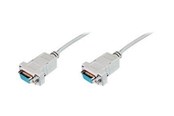 Verkkokaapelit - DIGITUS Zero-Modem Connection Cable - 3m - Beige - 3m - AK-610100-030-E