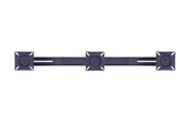 Seinäkiinnitys, AV-kiinnikkeet & AV-kalusteet - Multibrackets m Public Display Stand Triple Screen Mount 10"-24" Musta - Max - recommended for - 7350022736382
