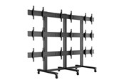 Seinäkiinnitys, AV-kiinnikkeet & AV-kalusteet - Multibrackets M Public Video Wall Stand 9-Screens 40-55" Black - Max 360 kg - recommended for 55" - 7350022739734