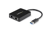 Verkkokortit (verkkosovittimet, tulostuspalvelimet jne.) - StarTech.com USB 3.0 kaksinkertainen Gigabit Ethernet -sovitin NIC: llä, jossa on USB-portti - USB32000SPT