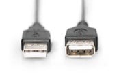 USB kaapelit - DIGITUS USB 2.0 Extension Cable - 1.8m - AK-300200-018-S