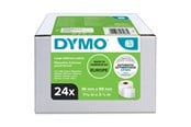 Paperit, valokuvapaperit ja tarrat - DYMO LW suuret osoitetarrat, 36 mm x 89 mm, musta tulostus valkoiselle, 24x 130 kpl tarrarullaa (yht 3120 tarraa), itseliimautuva, LabelWriter-tarratulostimille, aito - S0722390