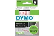 Paperit, valokuvapaperit ja tarrat - DYMO D1 -teipit, 12 mm x 7 m, punainen / valkoinen, itseliimautuvat teipit LabelManager-tarratulostimille, aito - S0720550