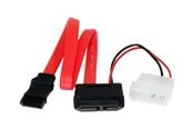 SATA & ATA kaapelit - StarTech.com Slimline SATA Female to SATA with LP4 Teho Cable Adapter - SLSATAF36