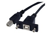 USB kaapelit - StarTech.com Panel Mount USB-kaapeli B to B - USBPNLBFBM3
