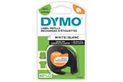 Paperit, valokuvapaperit ja tarrat - DYMO LT silitettävät kangasteipit, 12 mm x 2 m rulla, musta painatus valkoisella, LetraTag-tulostimille - S0718850