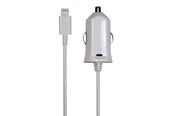 Tabletti - Adapterit & Laturit - Bandridge Sinox 12V Car Charger w/Lightning+MFI chip plug 2.4A - 1m - White - SXI791MFI
