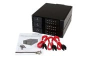 Kovalevyt - lisätarvikkeet - StarTech.com 3 Bay Trayless Hot Swap 3.5" SATA HDD Mobile Rack Backplane - HSB3SATSASBA