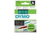 Paperit, valokuvapaperit ja tarrat - DYMO D1 -teipit, 19 mm x 7 m, musta /vihreä, itseliimautuvat teipit Labelmanager-tarratulostimille, aito - S0720890