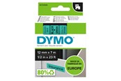 Paperit, valokuvapaperit ja tarrat - DYMO D1 -teipit, 12 mm x 7 m, musta teksti vihreälle, itseliimautuvat teipit LabelManager-tarratulostimille, aito - S0720590