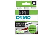 Paperit, valokuvapaperit ja tarrat - DYMO D1 -teipit, 19 mm x 7 m, valkoinen teksti mustalle, itseliimautuvat teipit LabelManager-tarratulostimille, aito - S0720910