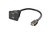 Näyttökaapeli - Pro HDMI-sovitin - 2xHDMI - 4040849687846
