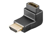 Näyttökaapeli - Pro HDMI kulmikas ja taivutettu sovitin 90° - 4040849687822