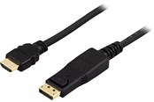 Näyttökaapeli - Pro DisplayPort 1.2 - HDMI 1.4 - 5m - Musta - DPHDMI-5