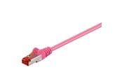 Verkkokaapelit - Pro LAN CAT 6 STP - Pinkki - 1m - 4040849934346