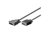 Näyttökaapeli - Pro DVI-I SL - VGA Cable - Musta - 1m - 4040849509896
