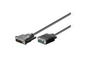 Näyttökaapeli - Pro DVI-I SL - VGA Cable - Musta - 2m - 4040849509902