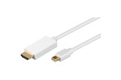 Näyttökaapeli - Pro Mini DP - HDMI - Valkoinen - 1m - 4040849528606