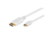 Näyttökaapeli - Pro Mini DP - HDMI - Valkoinen - 1m - 4040849528590