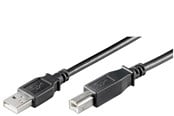 USB kaapelit - Pro USB-A <-> USB-B 2.0 - 1.8m - Musta - 4040849689000