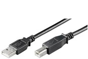 USB kaapelit - Pro USB-A <-> USB-B 2.0 - 3m - Musta - 4040849689017