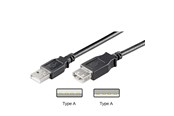 USB kaapelit - Pro USB-A <-> USB-A - 0.6m - Musta - 4040849686252