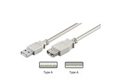 USB kaapelit - Pro USB-A <-> USB-A - 5m - Harmaa - 4040849509629