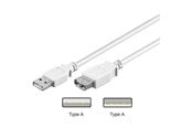 USB kaapelit - Pro USB-A <-> USB-A - 0.6m - Valkoinen - 4040849961977