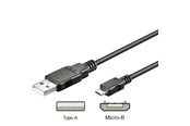 USB kaapelit - Pro USB-A <-> USB Micro-B - 0.15m - Musta - 4040849957369