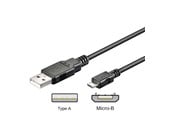 USB kaapelit - Pro USB-A <-> USB Micro-B - 0.3m - Musta - 4040849957352