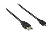 USB kaapelit - Pro USB-A <-> USB Micro-B - 1m - Musta - 4040849939181