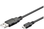 USB kaapelit - Pro USB-A <-> USB Micro-B - 3m - Musta - 4040849939204