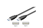 USB kaapelit - Pro USB 3.0 A/A - Musta - 0.50m - 4040849957161