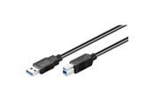 USB kaapelit - Pro USB-A <-> USB-B 3.0 - 3m - Musta - 4040849936548