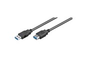 USB kaapelit - Pro USB 3.0 Extension A/A - Musta - 1.8m - 4040849939990