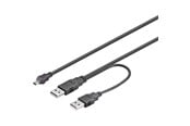 USB kaapelit - Pro USB 2.0 Dual Teho A/Mini-B - 0.60m - 4040849935879