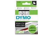 Paperit, valokuvapaperit ja tarrat - DYMO D1 -teipit, 19 mm x 7 m, musta / kirkas, itseliimautuvat teipit LabelManager-tarratulostimille, aito - S0720820