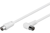Antennikaapelit/-liittimet - Pro Antennikaapeli kulmalla 1x90° (IEC naaras/uros) 80 dB - 2,5 m - 4040849673603