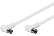 Antennikaapelit/-liittimet - Pro Antennikaapeli kulmalla 2x90° (IEC naaras/uros) 80 dB - 1,5 m - 4040849673535