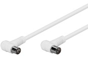Antennikaapelit/-liittimet - Pro Antennikaapeli kulmalla 2x90° (IEC naaras/uros) 80 dB - 2,5 m - 4040849673542