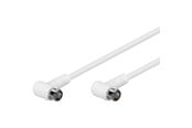 Antennikaapelit/-liittimet - Pro Antenni Sat kaapeli (F) 2x90° - 2.5m - 4040849673429