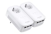 Verkkolaitteet & langattoman verkon laajentimet - TP-Link TL-PA8030P KIT AV1300 3-portin Gigabit Passthrough Powerline aloituspakkaus - TL-PA8030P KIT