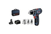 Ruuvi- ja Porakoneet - Bosch Professional GSR 12V-15 laukussa + 39-os. tarvikesarja - 0615990G6L