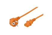 Virtakaapelit (ulkoinen) - Pro Power cable C13 1x90° - Oranssi - 3m - 4040849952890
