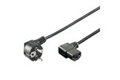 Virtakaapelit (ulkoinen) - Pro Power cable C13 2x90° - Musta - 3m - 4040849960321