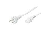Virtakaapelit (ulkoinen) - Pro Power cable C13 - Valkoinen - 5m - 4040849960413